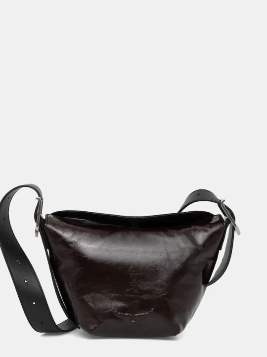 Zdjęcie produktu ZADIG&VOLTAIRE torebka skórzana BABY JANE VINTAGE PATENT brązowy