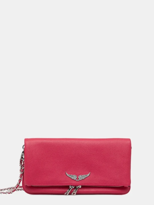 Zdjęcie produktu Zadig&Voltaire torebka damska skórzana ROCK GRAINED LEATHER różowy