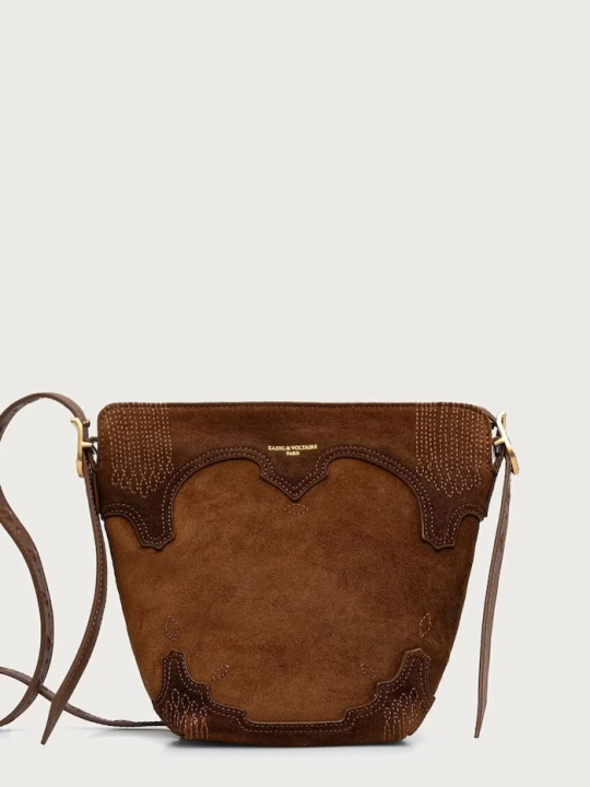 Zdjęcie produktu Zadig&Voltaire torebka tote damska zamszowa BABY brązowy