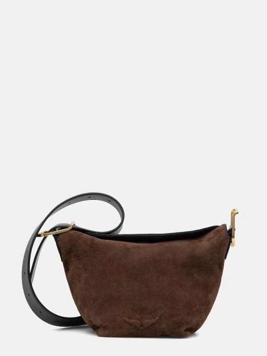 Zdjęcie produktu ZADIG&VOLTAIRE torebka zamszowa BABY JANE SUEDE brązowy