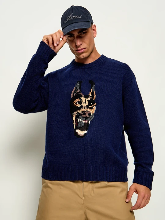 Zdjęcie produktu Zadig&Voltaire Wełniany sweter Swonny We Doberman | Regular Fit granatowy
