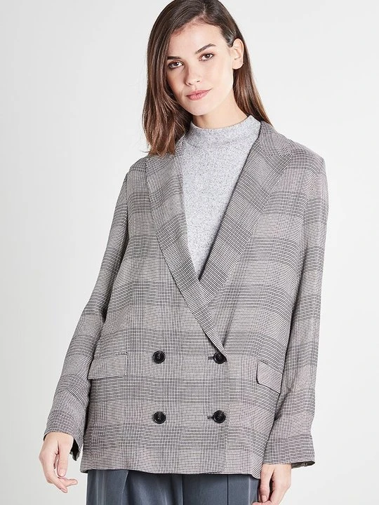 Zdjęcie produktu Żakiet AllSaints jasnoszary