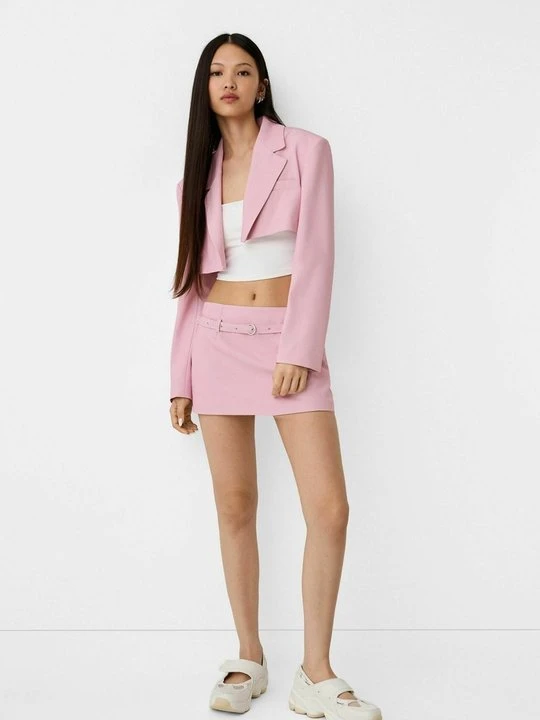 Zdjęcie produktu Żakiet Bershka jasnoróżowy