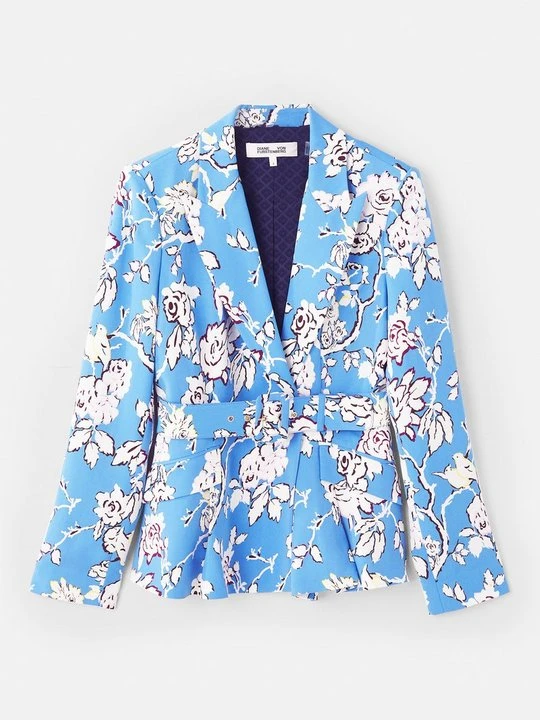 Zdjęcie produktu Żakiet Diane Von Furstenberg niebieski