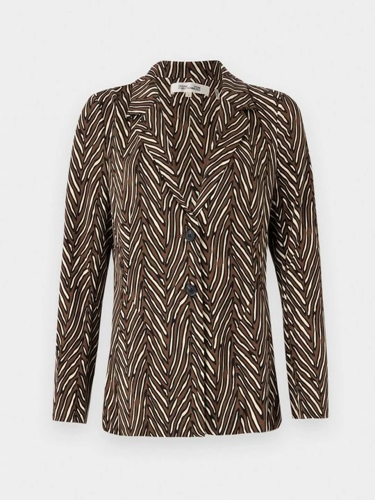 Zdjęcie produktu Żakiet Diane Von Furstenberg brązowy