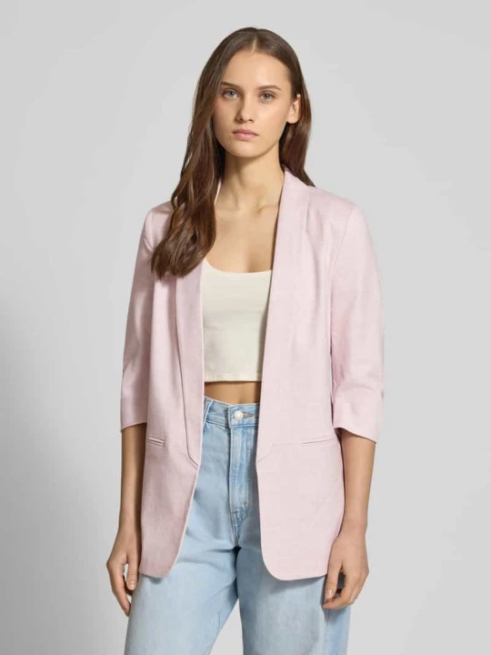 Zdjęcie produktu Długi blezer z 3/4 rękawami w kroju regular fit model 'ELLY' Only Jasnoróżowy