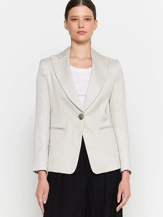 Zdjęcie produktu Żakiet Emporio Armani jasnoszary