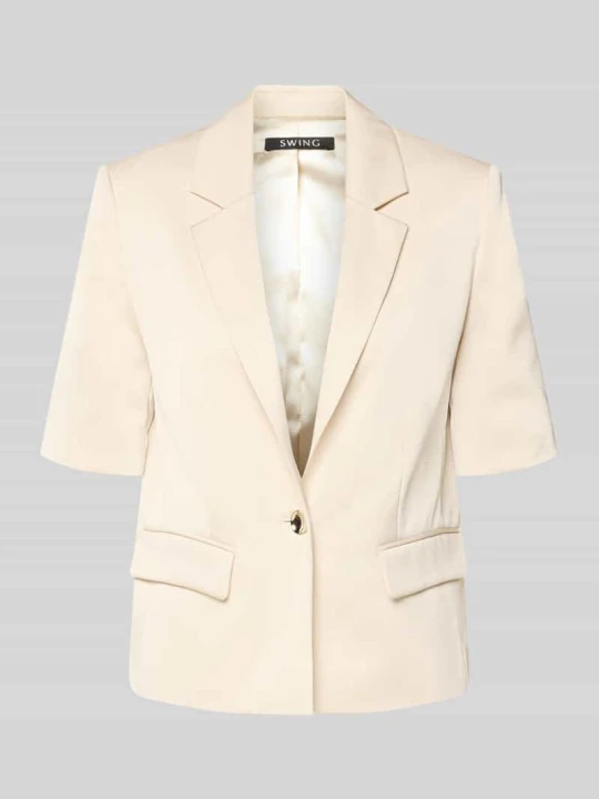 Zdjęcie produktu żakiet krój slim fit z rękawem o dł. 1/2 Swing Écru
