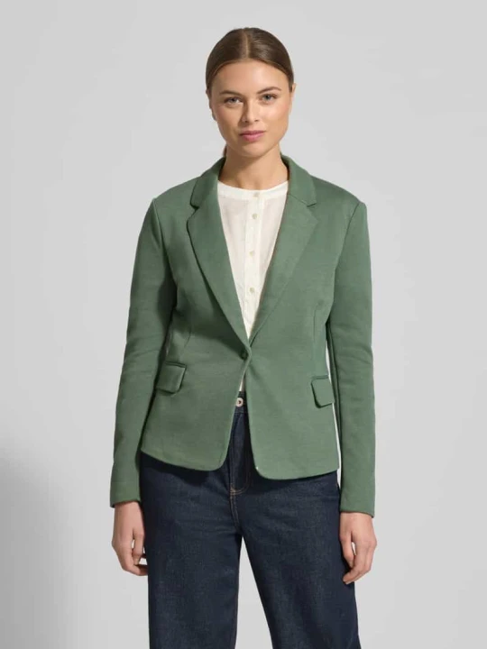 Zdjęcie produktu Krój regular fit krótki blezer z domieszką bawełny model 'JULIA' Vero Moda Trzcinowy
