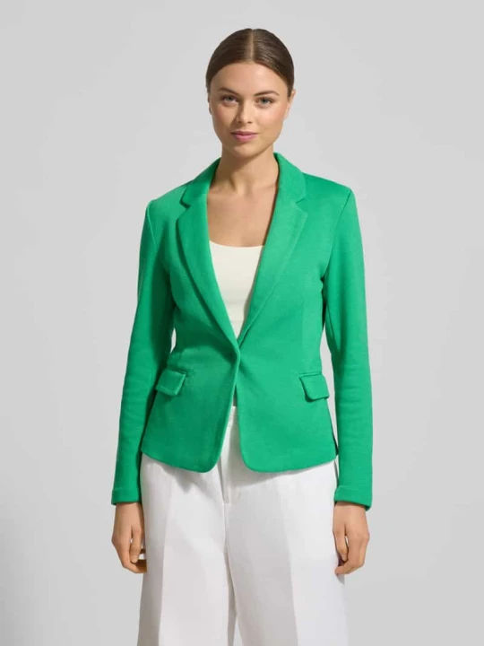 Zdjęcie produktu Krój regular fit krótki blezer z domieszką bawełny model 'JULIA' Vero Moda Zielony