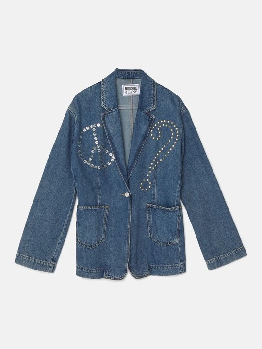 Zdjęcie produktu Żakiet MOSCHINO niebieski denim