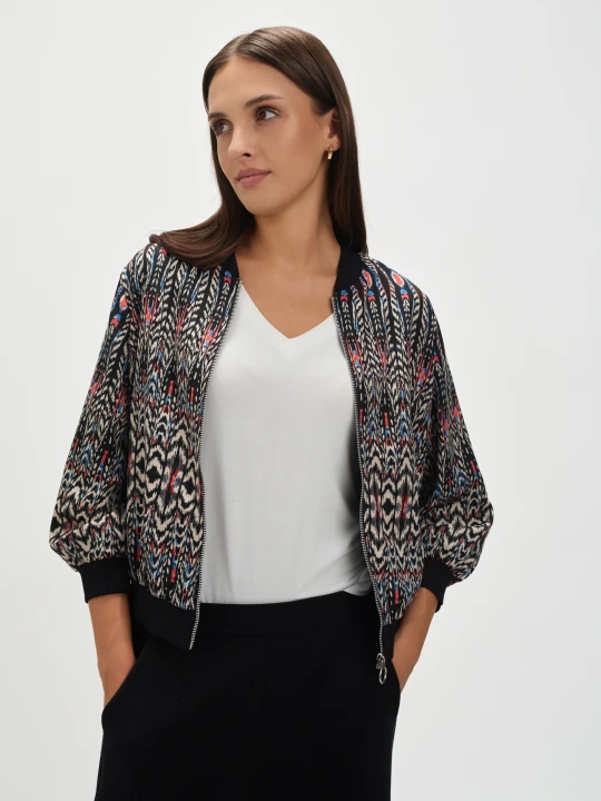 Zdjęcie produktu Żakiet o kroju bomber TOP SECRET Czarny