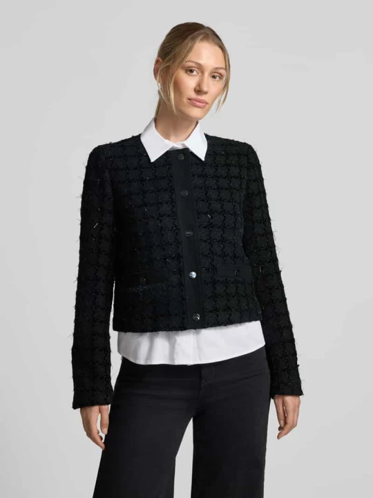 Zdjęcie produktu Żakiet o kroju regular fit z dodatkiem wełny model 'GIACCA KATE' Liu Jo Czarny
