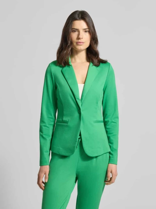 Zdjęcie produktu Żakiet o kroju regular fit z dodatkiem wiskozy Model 'Kate' Ichi Zielony