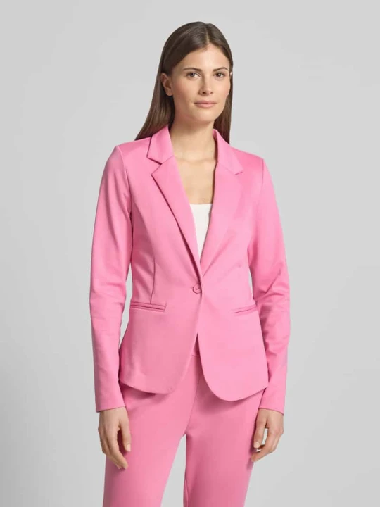 Zdjęcie produktu żakiet o kroju regular fit z dodatkiem wiskozy model 'Kate' Ichi Różowawy