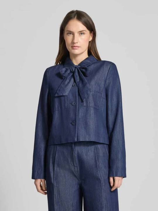 Zdjęcie produktu Żakiet o kroju regular fit w tkaninie stylizowanej na denim z dodatkiem lyocellu Christian Berg Granatowy