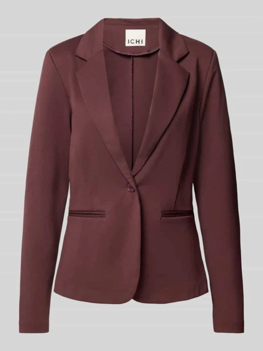 Zdjęcie produktu żakiet o kroju regular fit z elastycznej mieszanki wiskozy model 'KATE' Ichi Śliwkowy