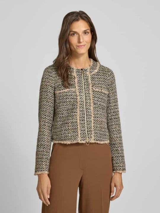 Zdjęcie produktu Żakiet o kroju regular fit z imitacji rattanu model ‘NOI’ Betty Barclay Czarny