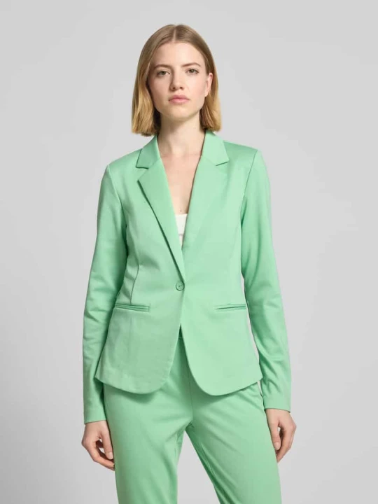 Zdjęcie produktu Żakiet o kroju regular fit z kieszeniami z wypustkami model 'KATE' Ichi Jasnozielony