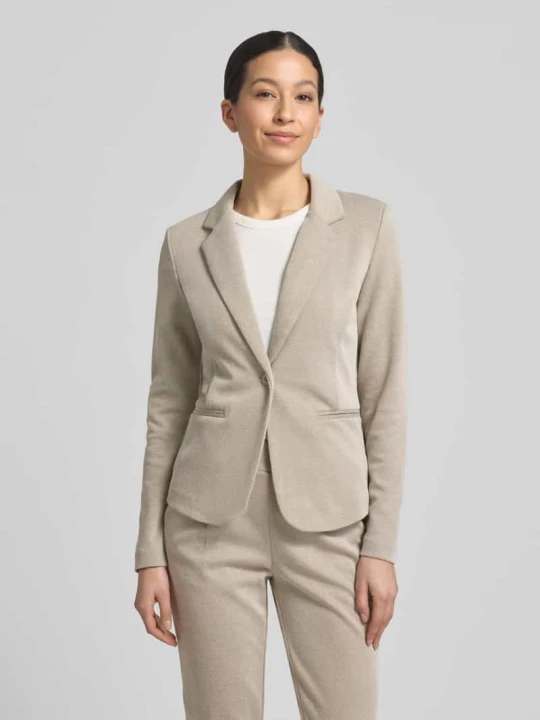 Zdjęcie produktu Żakiet o kroju regular fit z kołnierzem z połami Model 'Kate' Ichi
