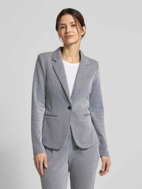 Zdjęcie produktu Żakiet o kroju regular fit z kołnierzem z połami Model 'Kate' Ichi Lawendowy