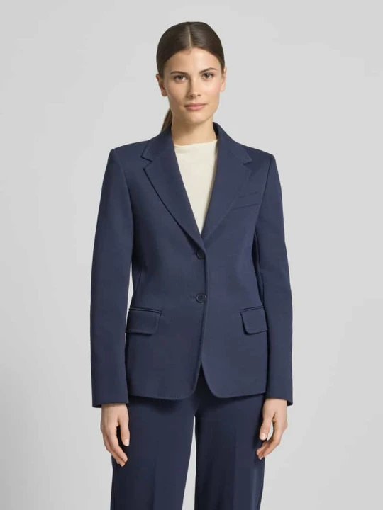 Zdjęcie produktu Żakiet o kroju regular fit z mieszanki bawełny Model 'GINNASTA' Weekend Max Mara Granatowy
