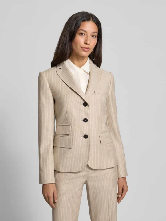 Zdjęcie produktu Żakiet o kroju regular fit z mieszanki żywej wełny model „PANINO” Max Mara Beżowy