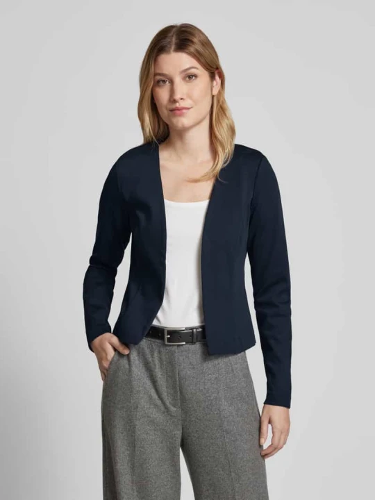 Zdjęcie produktu Żakiet o kroju regular fit z przodem bez zapięcia model ‘KATE’ Ichi Granatowy