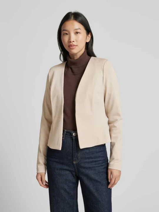 Zdjęcie produktu Żakiet o kroju regular fit z przodem bez zapięcia model ‘KATE’ Ichi Beżowy