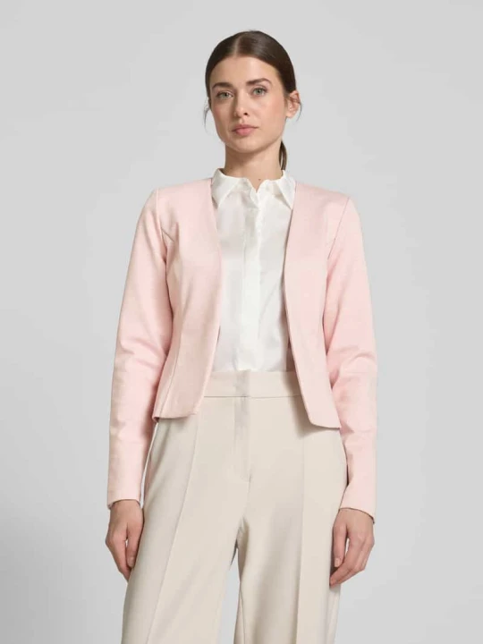 Zdjęcie produktu Żakiet o kroju regular fit z przodem bez zapięcia model ‘KATE’ Ichi Różowawy