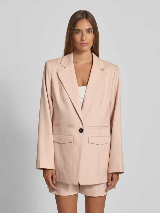 Zdjęcie produktu Żakiet o kroju relaxed fit z dodatkiem wiskozy model ‘Manu’ Gestuz Różowawy