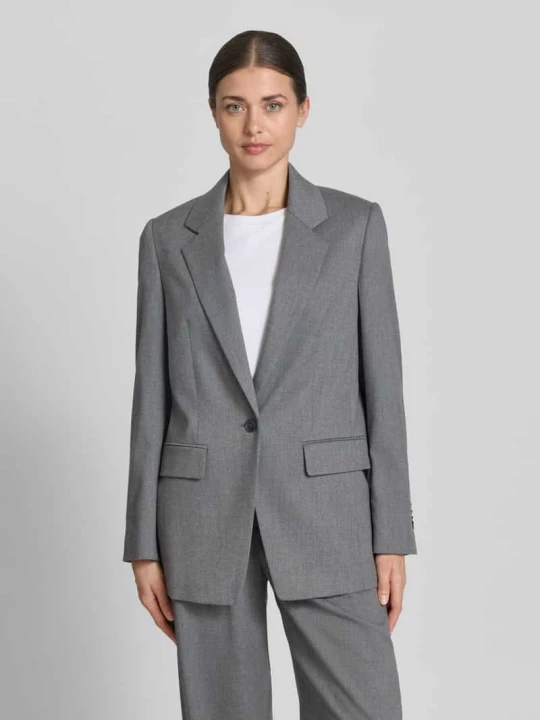 Zdjęcie produktu Żakiet o kroju relaxed fit z kieszeniami z patką model ‘GLENDALE’ Drykorn Średnioszary melanż