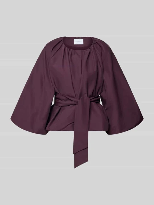 Zdjęcie produktu Żakiet o kroju relaxed fit z mieszanki bawełny Rich & Royal Oberżynowy