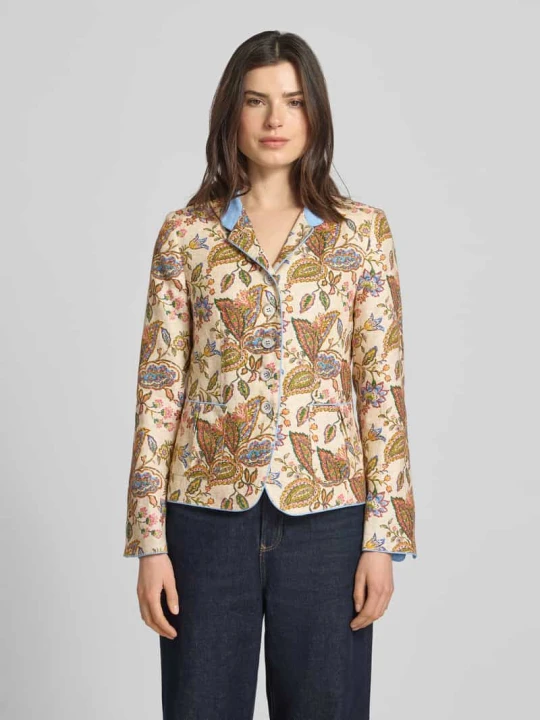 Zdjęcie produktu Żakiet o kroju slim fit z czystego lnu White Label Piaskowy