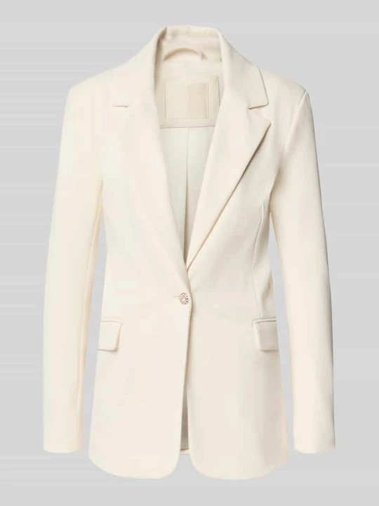 Zdjęcie produktu żakiet o kroju slim fit z dodatkiem streczu model 'CLAUDIE' Guess Złamany biały