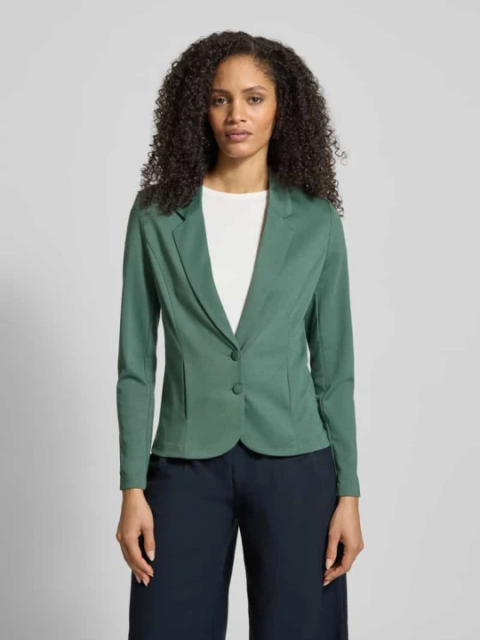 Zdjęcie produktu Żakiet o kroju slim fit z dodatkiem wiskozy Model 'Nanni' Freequent Zielony