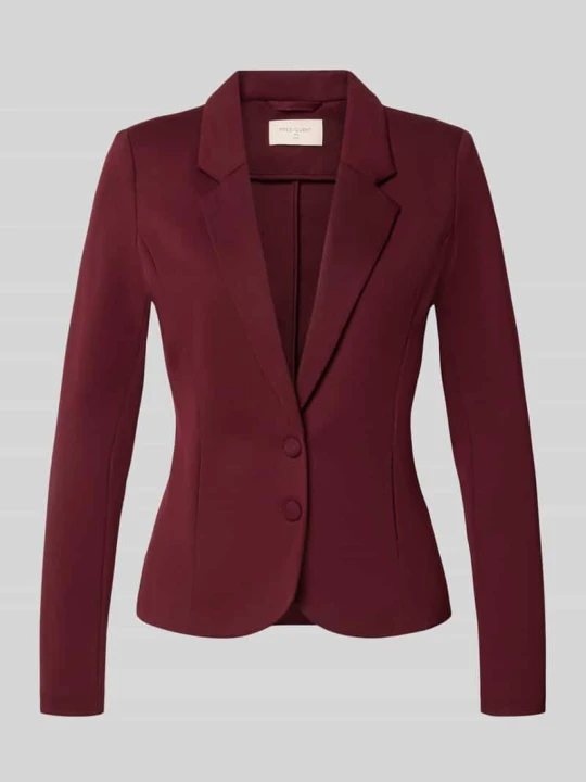Zdjęcie produktu żakiet o kroju slim fit z dodatkiem wiskozy model 'NANNI' Freequent Bordowy
