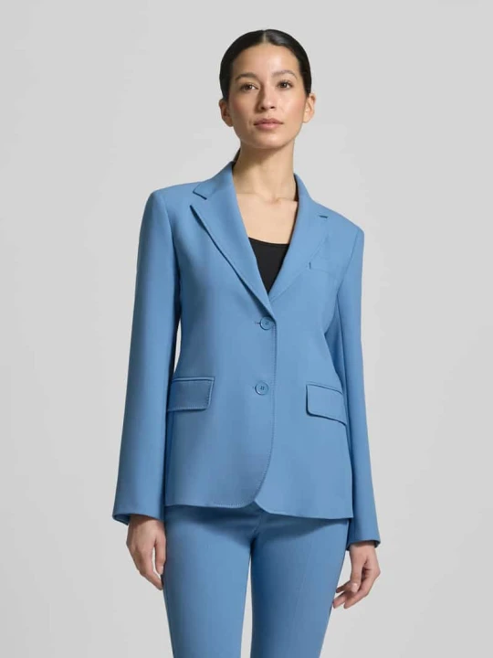 Zdjęcie produktu Żakiet o kroju slim fit z dodatkiem wiskozy Weekend Max Mara Jasnoniebieski