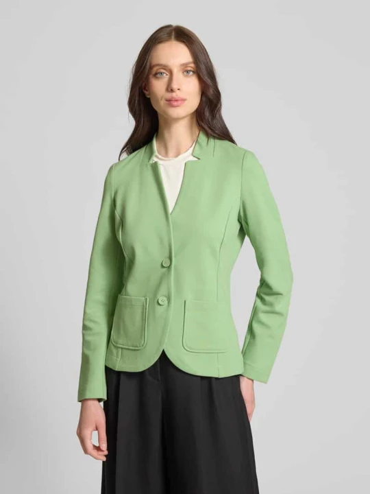 Zdjęcie produktu Żakiet o kroju slim fit z fakturą Ottoman Tom Tailor Jasnozielony