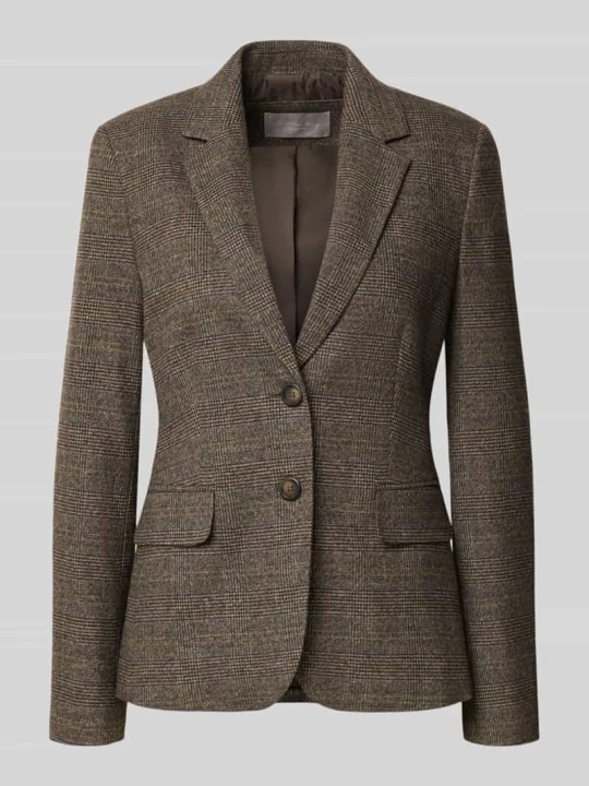 Zdjęcie produktu żakiet o kroju slim fit z kieszeniami z patką Christian Berg Ciemnobrązowy