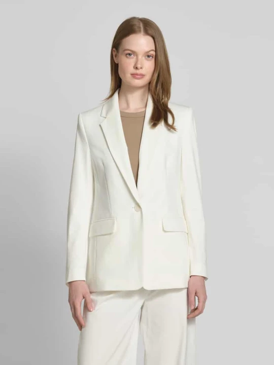 Zdjęcie produktu Żakiet o kroju slim fit z kieszeniami z patką model ‘ATLIN’ Drykorn Biały