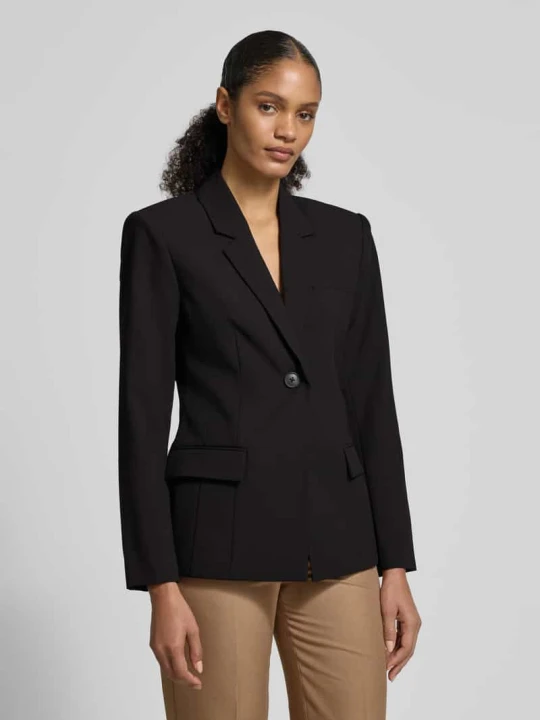 Zdjęcie produktu Żakiet o kroju slim fit z kieszeniami z patką model ‘Milan’ My Essential Wardrobe Czarny