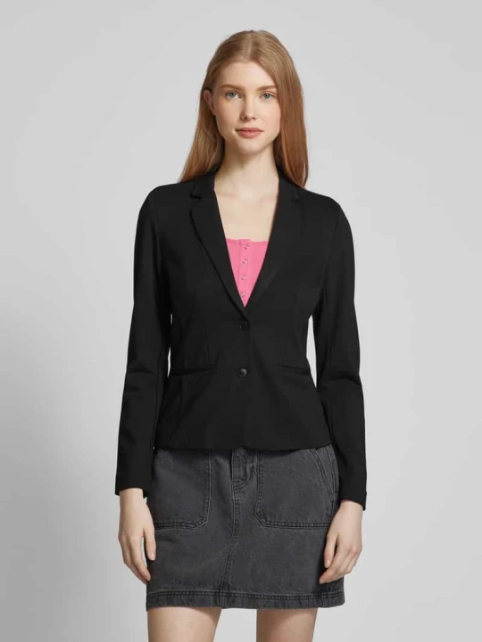 Zdjęcie produktu Żakiet o kroju slim fit z kieszeniami z wypustką model ‘POPTRASH’ Only Czarny