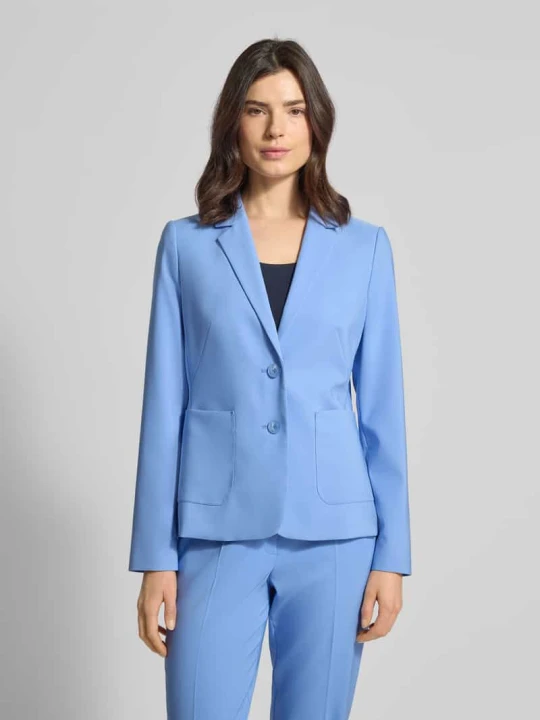 Zdjęcie produktu Żakiet o kroju slim fit z kołnierzem z połami Betty Barclay Błękitny
