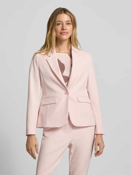Zdjęcie produktu Żakiet o kroju slim fit z kołnierzem z połami s.Oliver Różowy