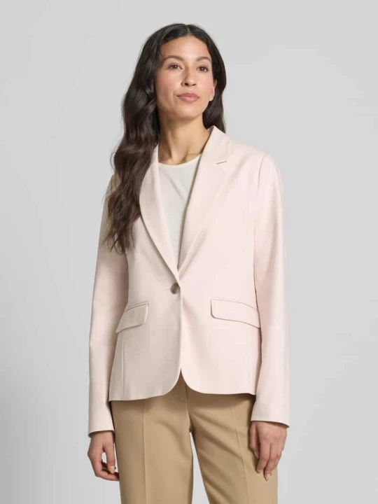 Zdjęcie produktu Żakiet o kroju slim fit z mieszanki bawełny s.Oliver Różowawy