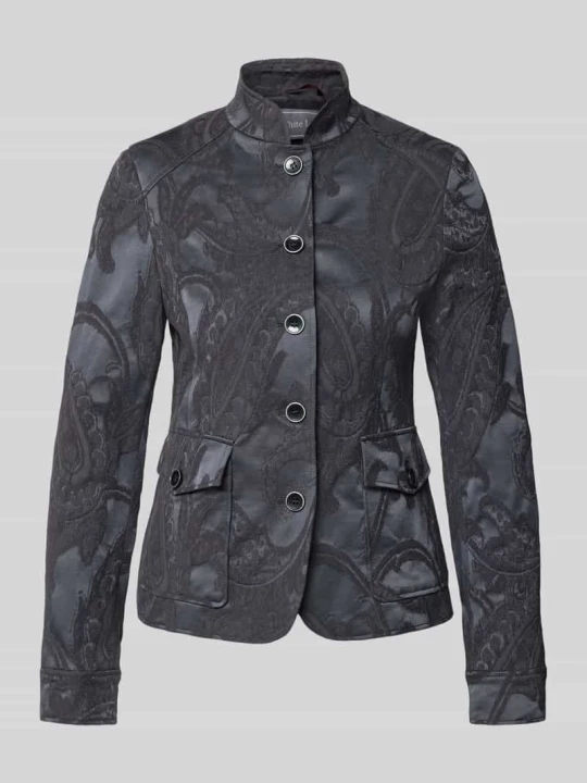 Zdjęcie produktu Żakiet o kroju slim fit z mieszanki bawełny White Label Granatowy