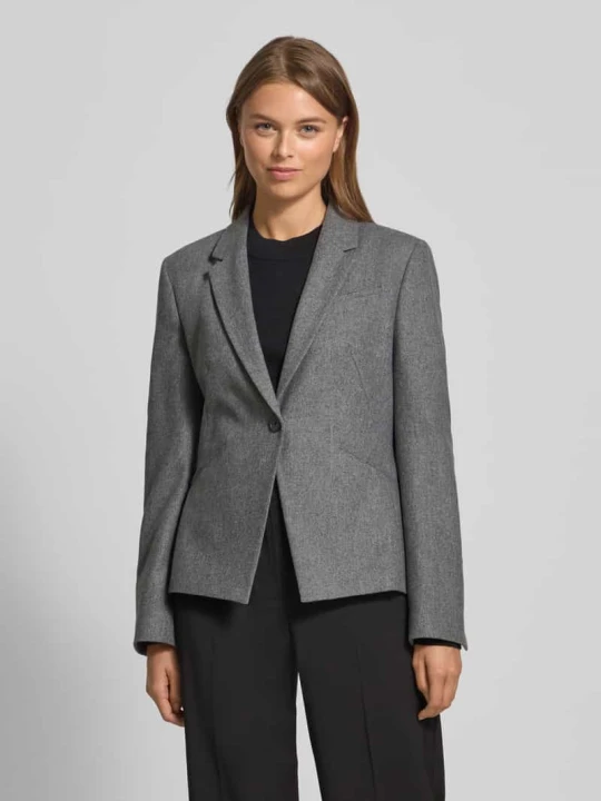 Zdjęcie produktu Żakiet o kroju slim fit z mieszanki wełny i lyocellu model ‘JIA9’ Boss Jasnoszary melanż