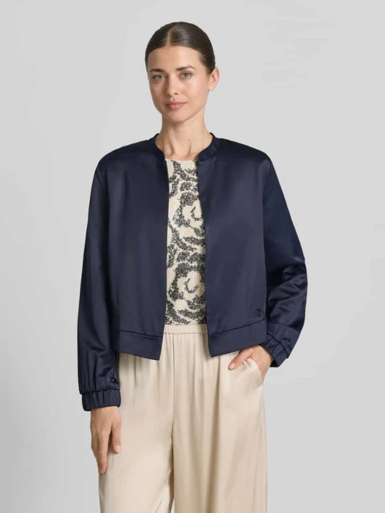 Zdjęcie produktu Bluzon o kroju slim fit z mieszanki wiskozy s.Oliver Granatowy