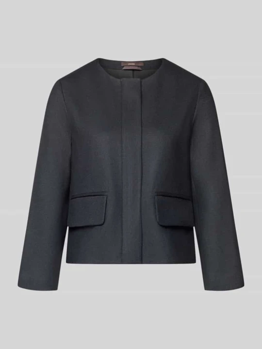 Zdjęcie produktu żakiet o kroju slim fit z ukrytym zamkiem błyskawicznym i kieszeniami z patką Windsor Czarny